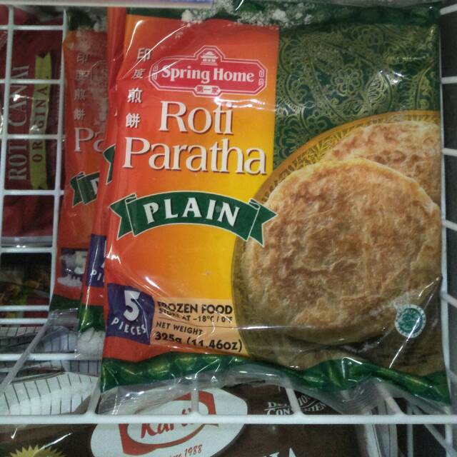 Jual Spring Home Roti Paratha Plain isi 5 pcs 325gram | Shopee Indonesia