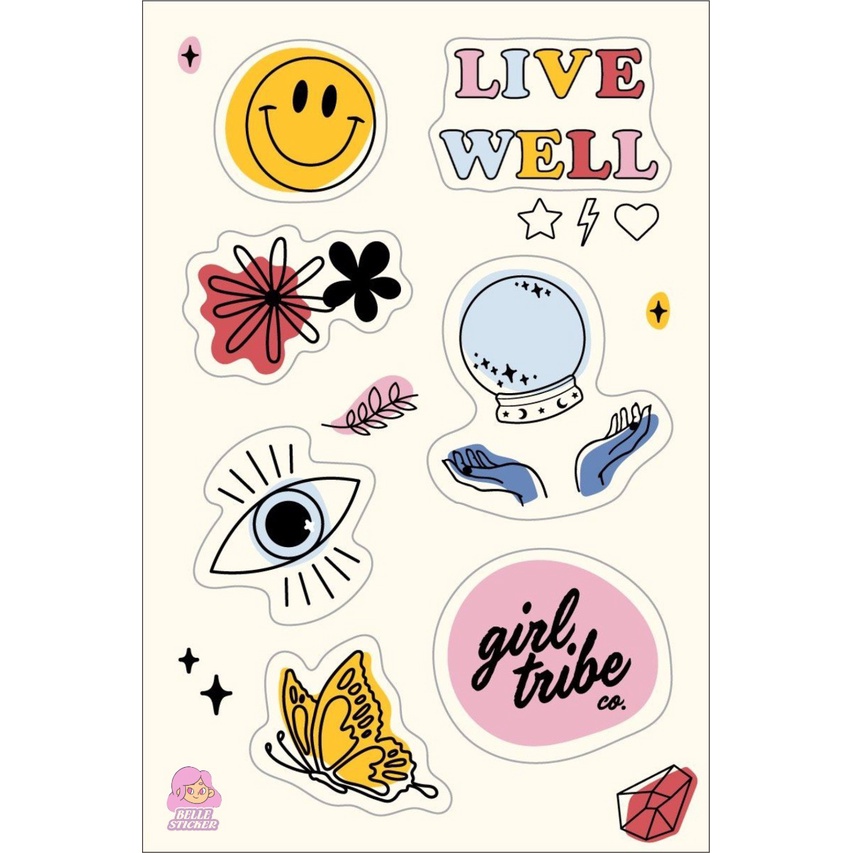 Jual Sticker Aesthetic Girl | Sticker Laptop | Sticker Tumblr HP | Mini ...