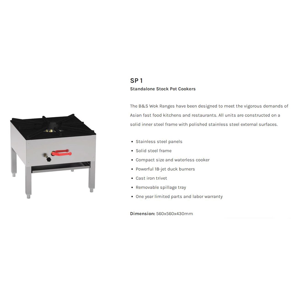 Jual MASTERCHEF SP-1 Heavy Duty Gas Stock Pot Stove Kompor Stok Pot ...