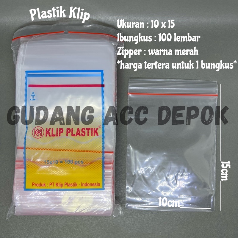 Jual Plastik Klip Pp Bening 10x15cm Plastik Klip Pe 10x15 Cm Shopee Indonesia 5669