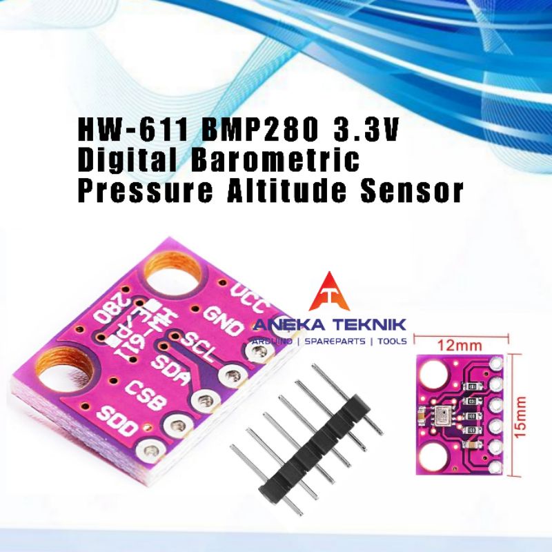 Jual HW611 BMP280 3.3V Digital Barometric Pressure Altitude Sensor