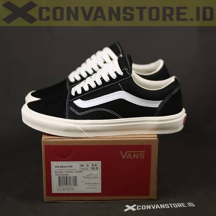 Vans old skool top og black white