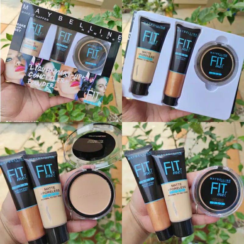 Jual Maybeline fit me 3in1 (harga/set) | Shopee Indonesia