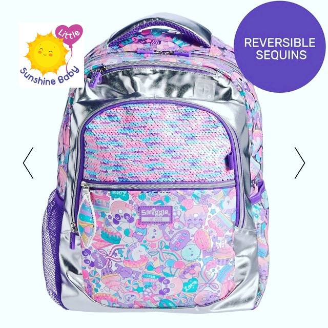 Smiggle sequin backpack sales