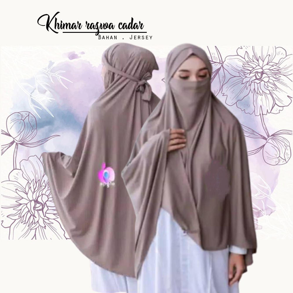 Jual NIQOB JUMBO RAZWA R1 JILBAB HIJAB JUMBO CADAR TALI NIQOB JILBAB ...