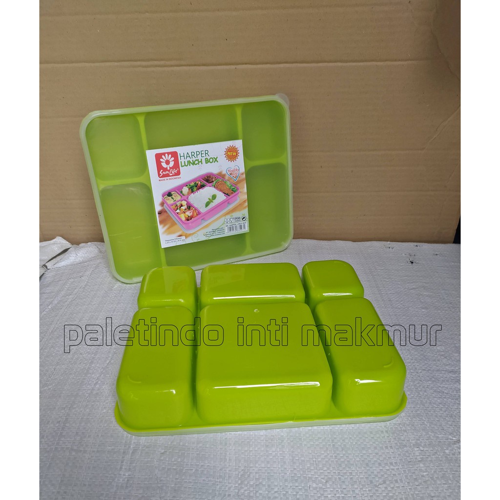 Jual Kotak Makan 5 Sekat Tantos / Kotak Catering Bistro / Lunch box ...