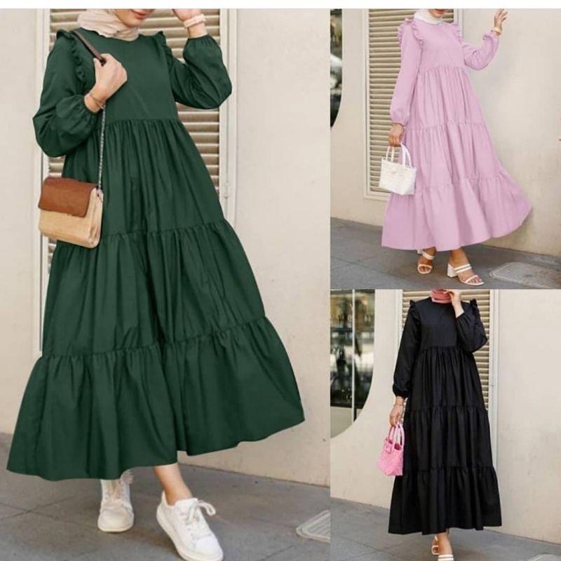 women olive green dresses Rihoas Cowl Neck Chiffon Maxi Dress main image 1
