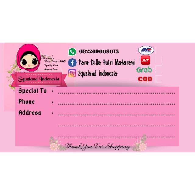 Jual Desain Cetak Stiker Pengiriman Shopee Indonesia 3335