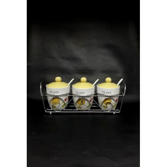 Jual Tempat Bumbu Set + Rak besi (3 Macam) | Shopee Indonesia