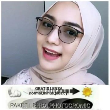 Freme 1924 Kacamata Paket Gratis Lensa ( Blueray Anti Radiasi) Photocromic Plano Minus