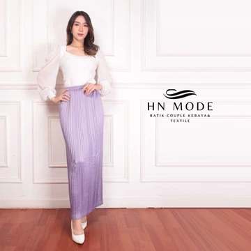 HN MODE Rok Plisket Polos Premium Satin Velvet Bawahan Rempel Polos Buat Formal Casual Look