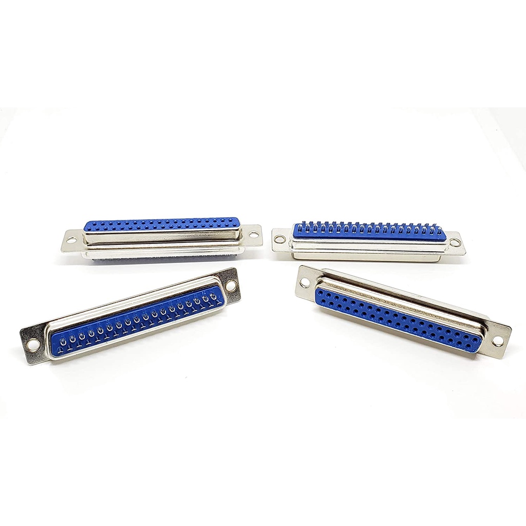 Jual DB37 Female Connector 37p with Cover Case DB 37 Pin Paralle Serial ...