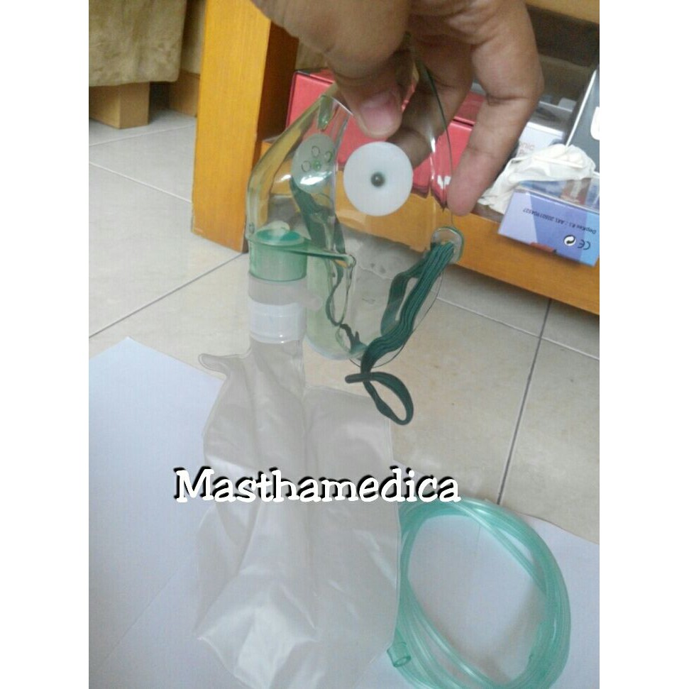 Jual Masker Oksigen Sungkup O2 HiOxy Mask Non Rebreathing Bayi Neonatus ...