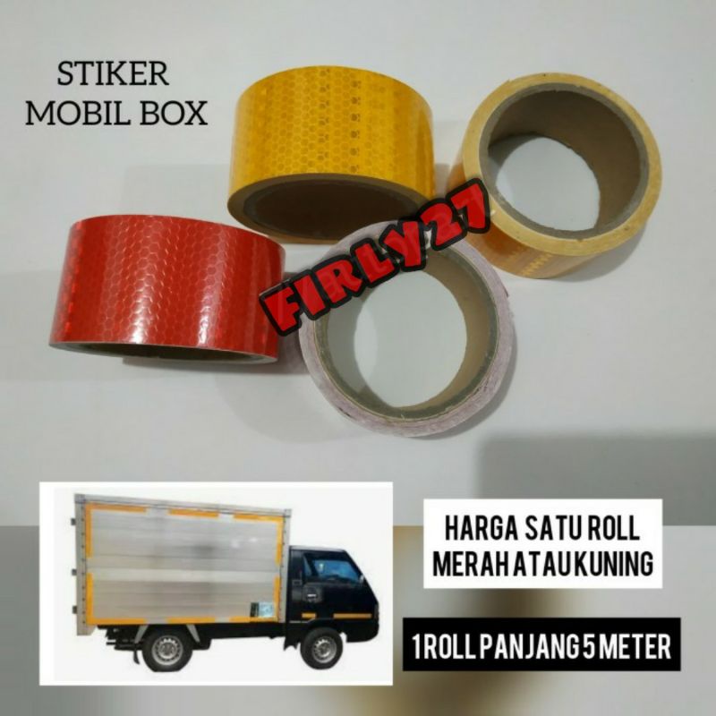 Jual Stiker Mobil Box Truck Merah Atau Kuning 5 Meter Shopee Indonesia