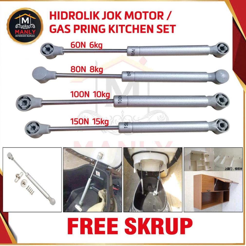 Jual HIDROLIK JOK MOTOR / HIDROLIK KITCHEN SET / GAS SPRING JOK MOTOR