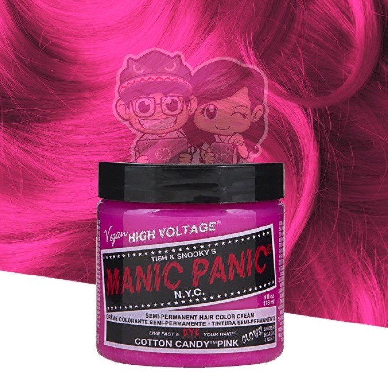 Jual Manic Panic Classic Cotton Candy Pink (Glows Under Black Light