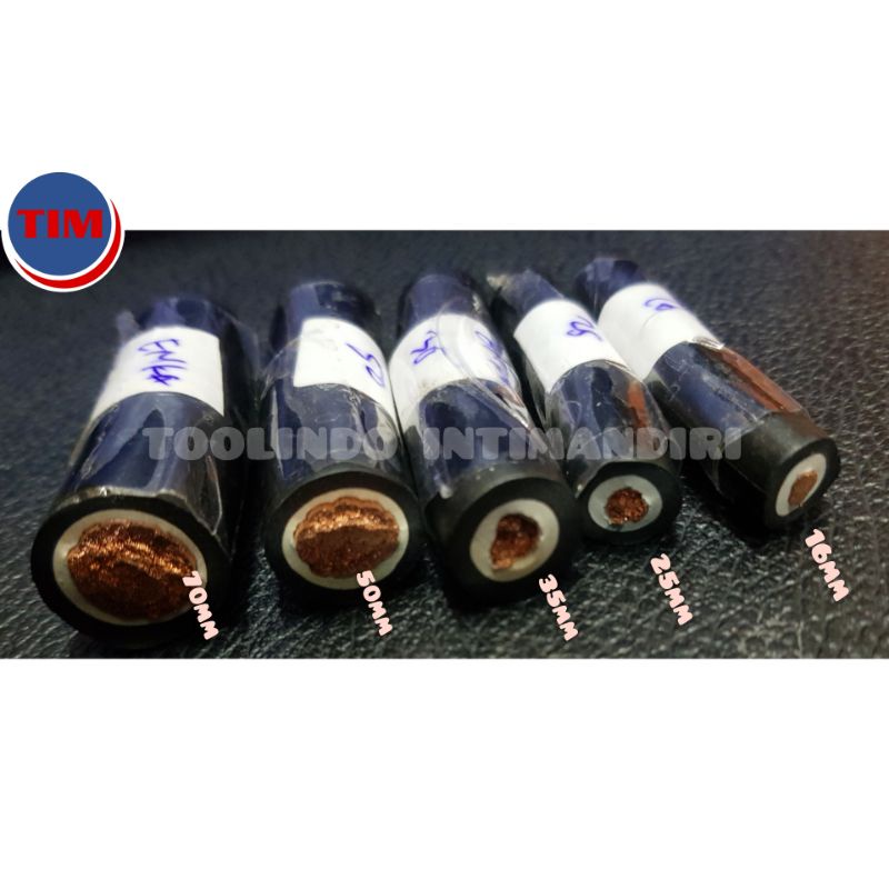 Jual 5 Meter Kabel Las ENKA 25mm Rubber Welding Cable | Shopee Indonesia