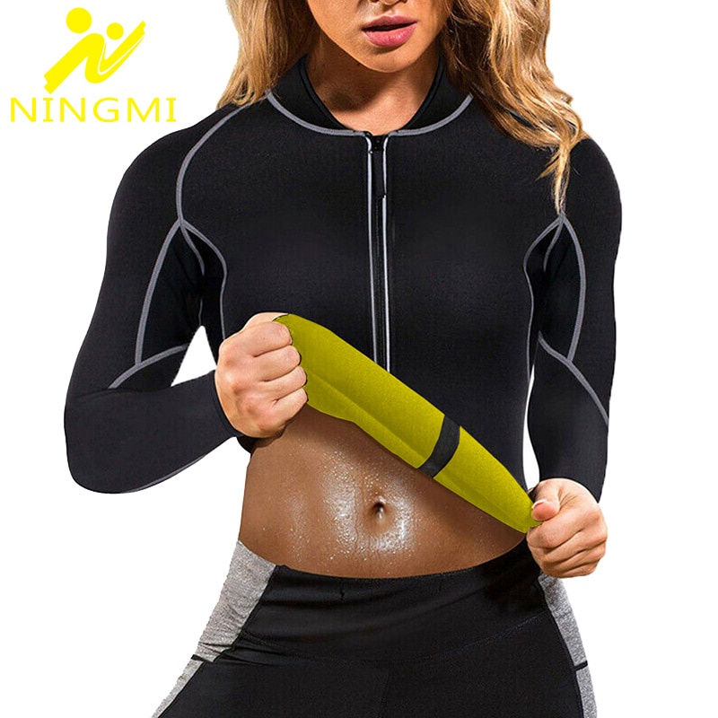 NINGMI Sport Shirt Body Shaper Slimming Waist Trainer Men Tank Top