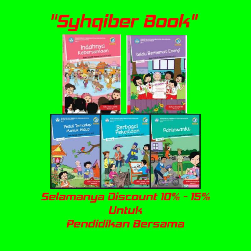 Jual BUKU PAKET TEMATIK SD KELAS 4 TEMA (1 2 3 4 5) | Shopee Indonesia