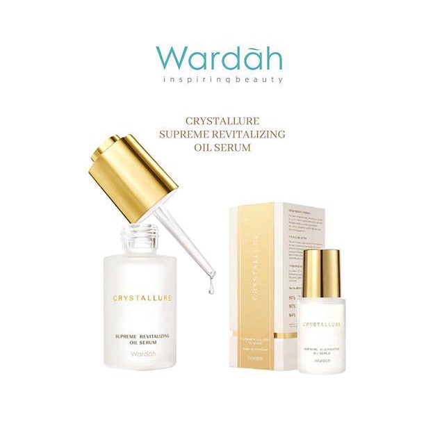 Jual WARDAH CRYSTALLURE SUPREME REVITALIZING OIL SERUM 30ML Shopee