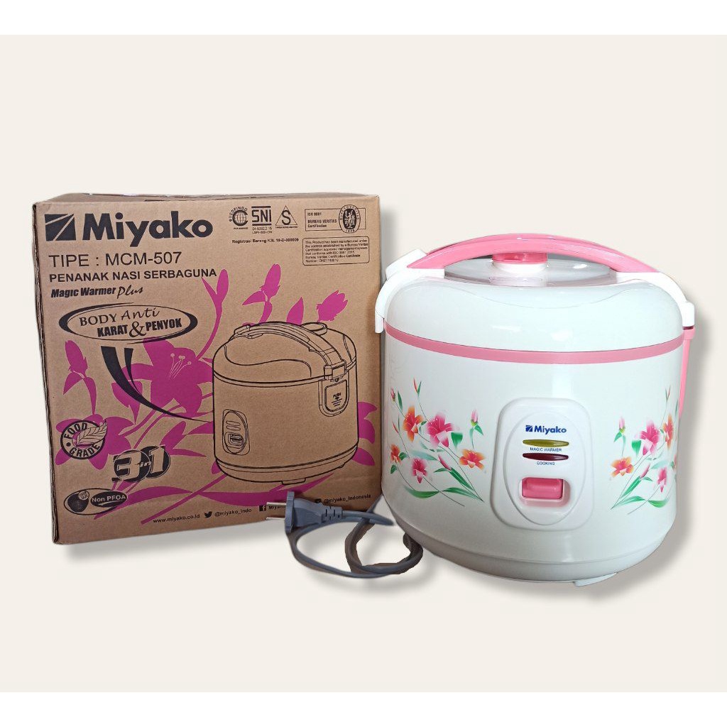 Jual MIYAKO MCM 507 / PENANAK NASI SERBAGUNA MIYAKO / RICE
