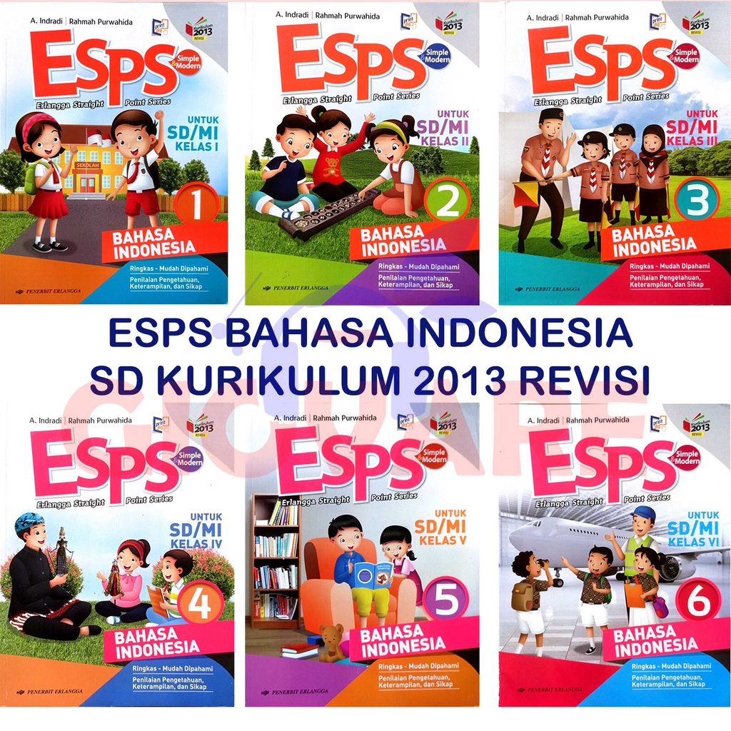 Jual BUKU ESPS BAHASA INDONESIA SD KELAS 1 2 3 4 5 6 ERLANGGA KURIKULUM ...