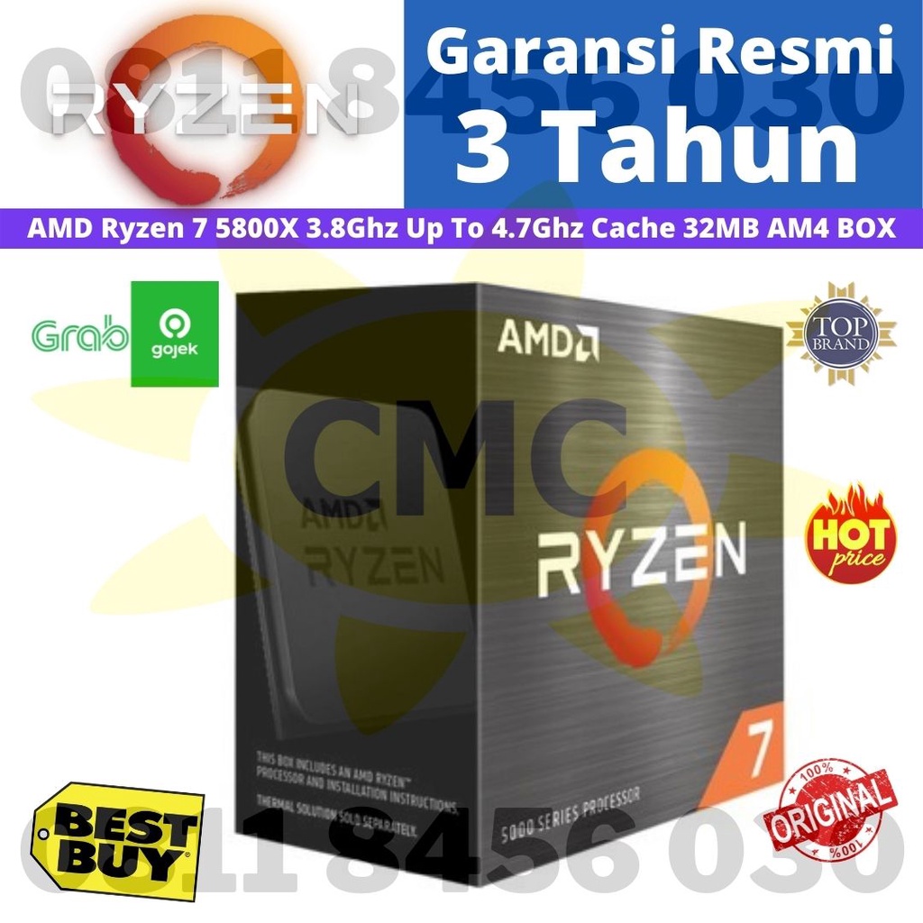 Jual PROCESSOR AMD RYZEN 7 5800X Up To 4.7GHz BOX | Shopee Indonesia