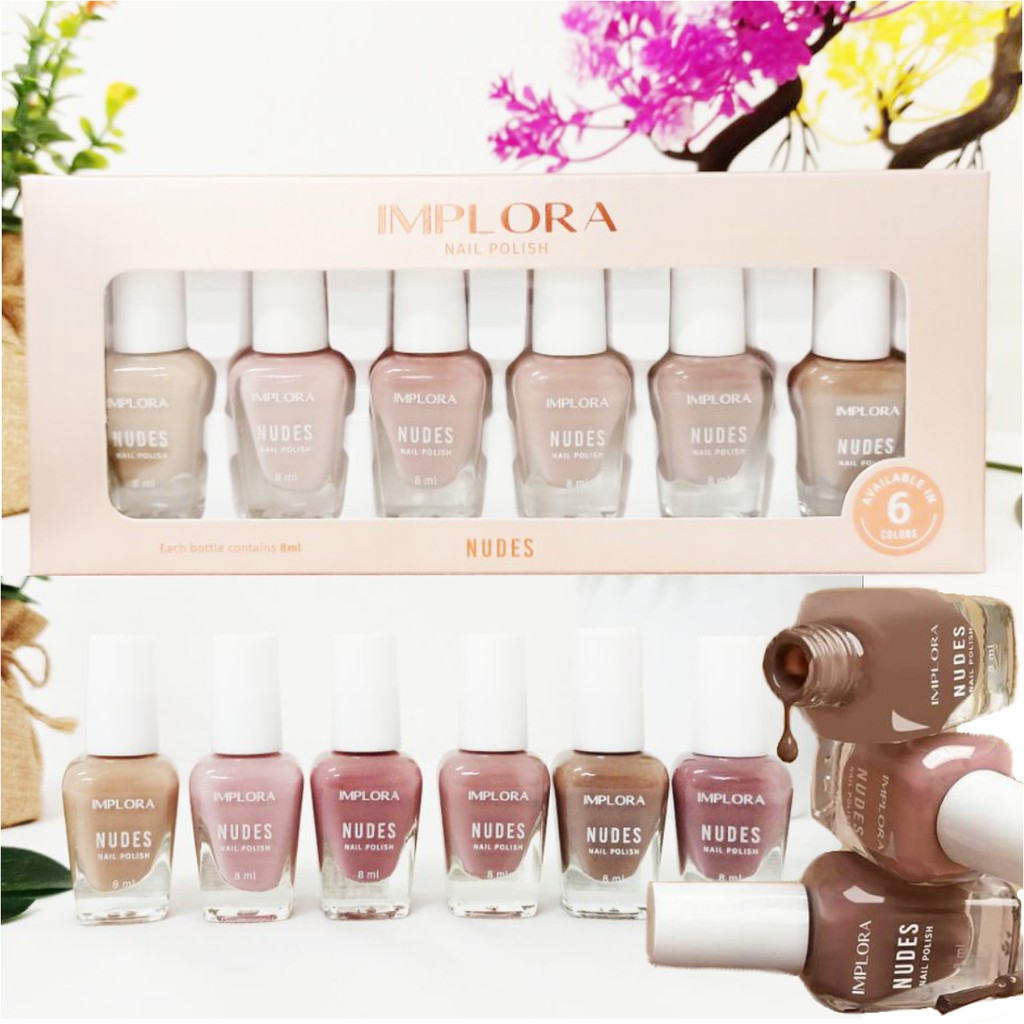 Jual New Implora Nail Polish Nude Series Ml Colors Kutek Implora Terbaru Bpom Shopee Indonesia