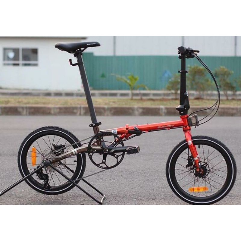 Sepeda Lipat Element Troy chromoly Dark Orange 4130 2020 16
