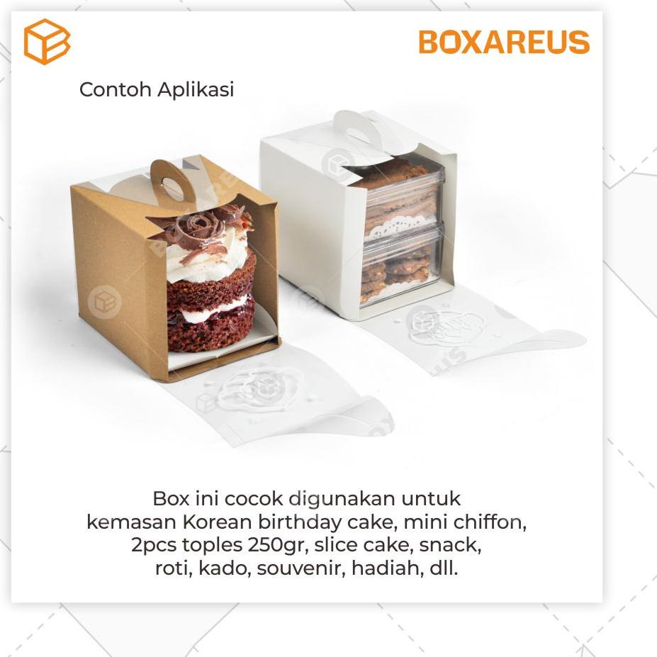 Jual Paket Baru Kotak Kue Cake Box Kotak Kemasan Packaging Mini