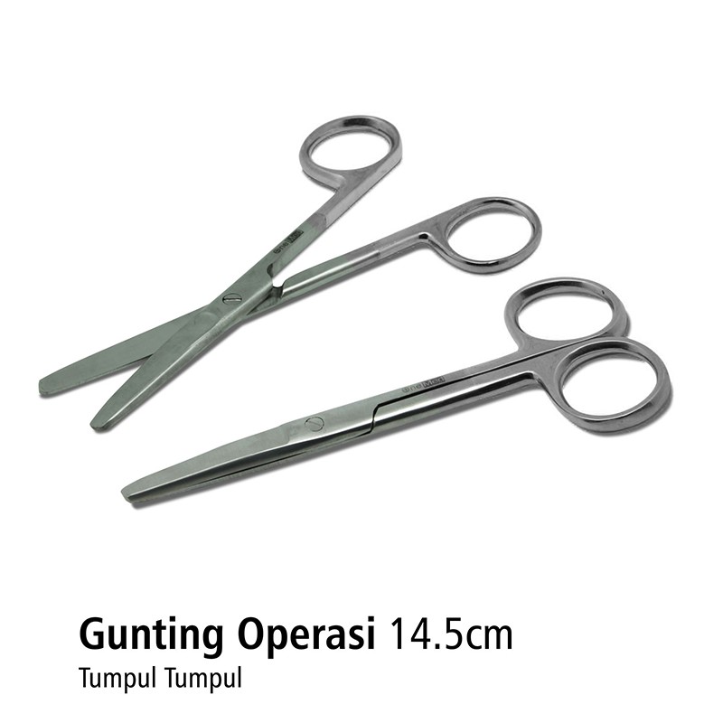 Jual Gunting Operasi Bedah Lurus 14cm Ss Tumpul Tumpul Onemed Shopee Indonesia 