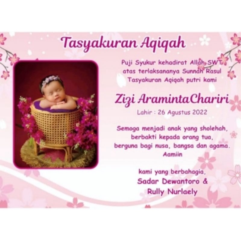 Jual Stiker Label Ucapan Aqiqah, Selapan, Tedak Siten | Shopee Indonesia