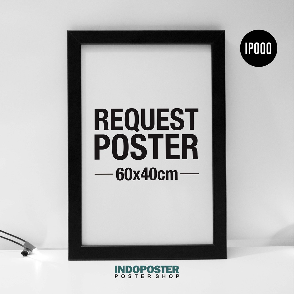 Jual Poster Dekorasi Custom Request Desain + Frame Pigura Minimalis ...