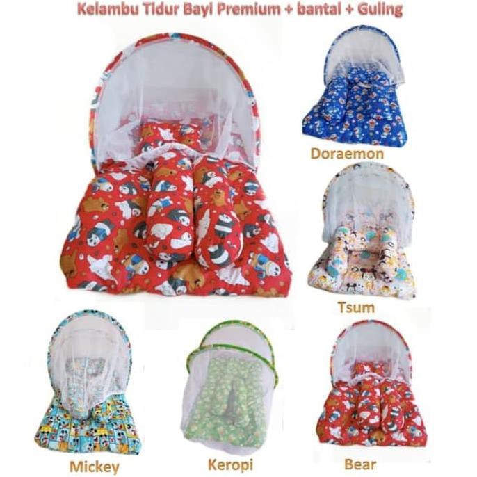 Jual Kasur Lipat Lipat Bayi Kelambu / Kasur Bantal Guling Motif ...