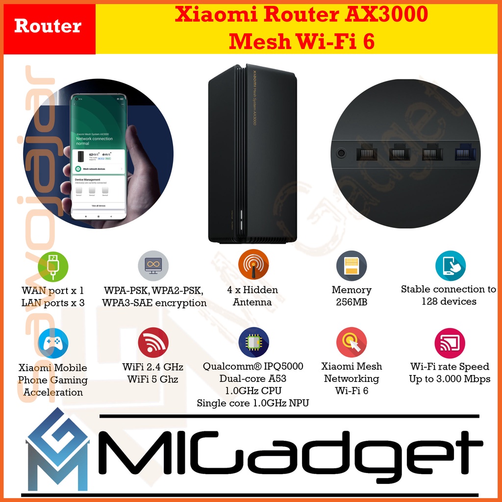 Jual Router AX3000 Mesh Wi-Fi 6 | Shopee Indonesia