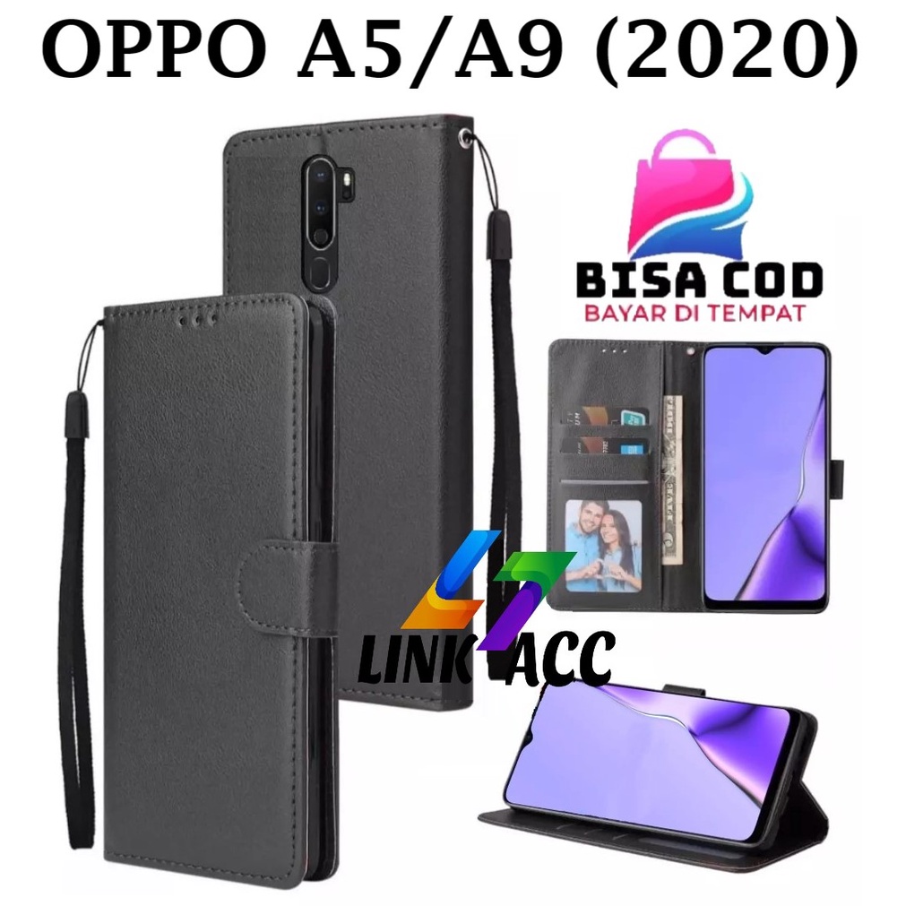 GoodcAcy Cover per Oppo A5 2020/Oppo A9 2020 Flip Wallet Case, Flip Caso in PU Pelle Premium Portafoglio Custodia [Kickstand] [15 Slot per Schede] [Chiusura Magnetica]-Rosso