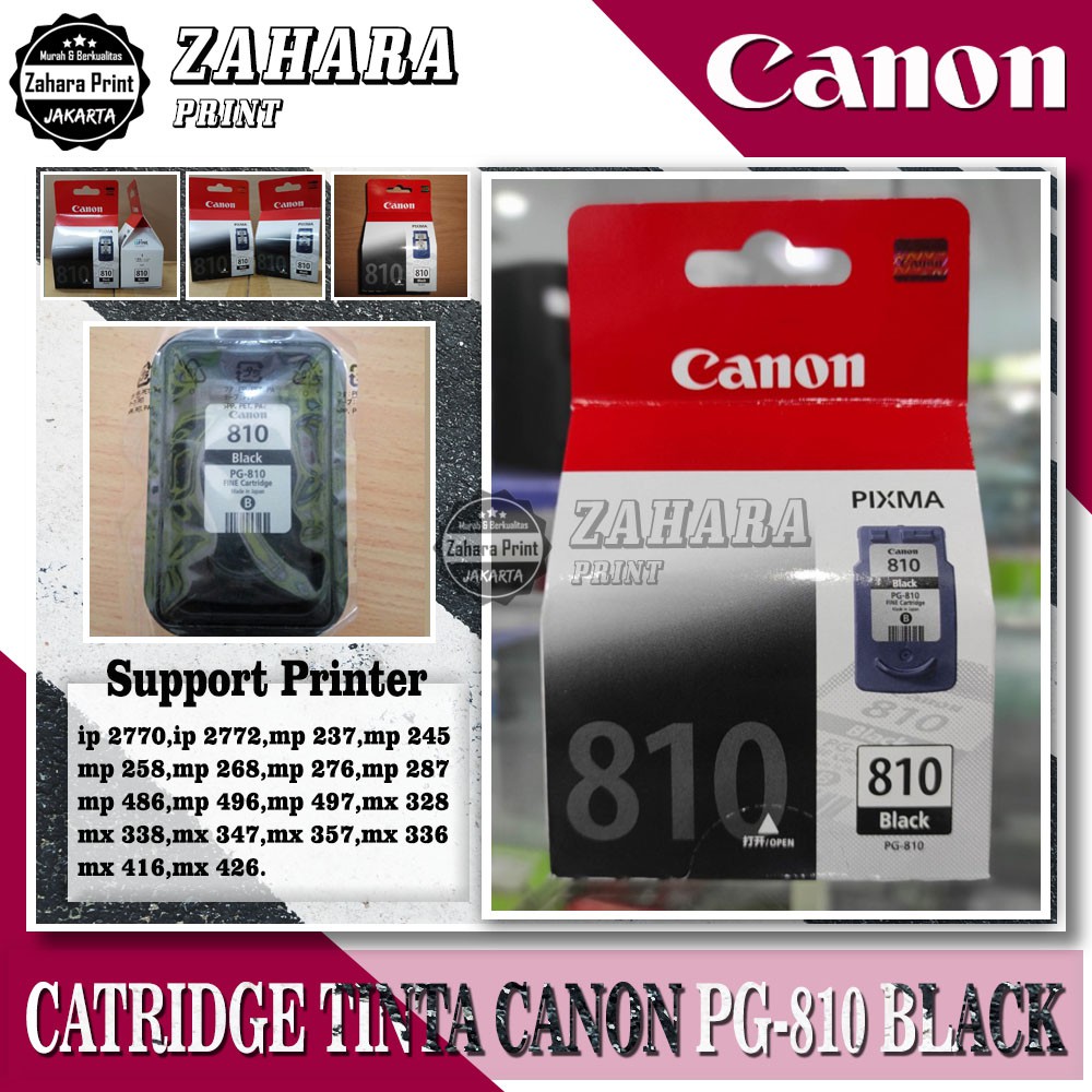 Jual Catridge Printer Canon 810 For IP2770, MP287, MP496, MP497,MP245 ...