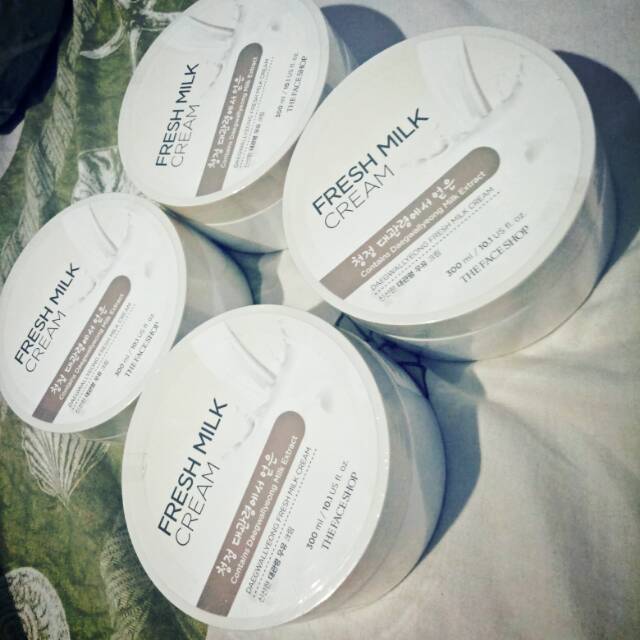 Jual Daegwallyeong Fresh Milk Cream 300ml The Face Shop Shopee Indonesia