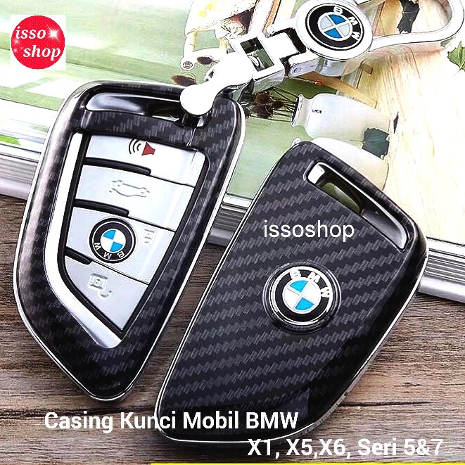 Jual Casing Sarung Kunci Smart Key Cover Bmw Case Sarung Kunci Smart Key Casing Kunci Carbon