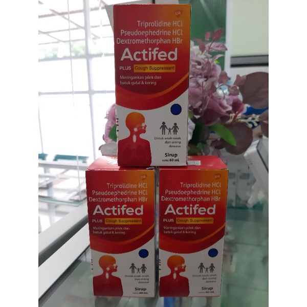 Jual ACTIFED MERAH 60ml |ACTIFED COUGH Syrup | Shopee Indonesia