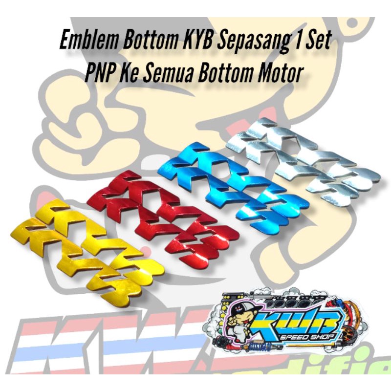 Jual EMBLEM SKOK LOGO SHOCK DEPAN KYB SHOCK DEPAN KYB BOTTOM SKOK ...