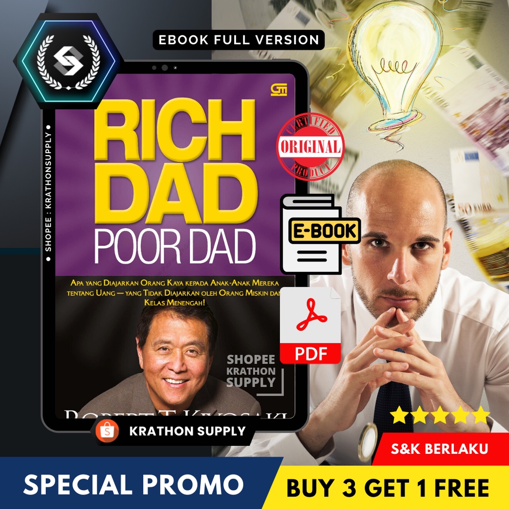 Jual Robert T Kiyosaki Rich Dad Poor Dad Pengembangan Diri Dan Karir