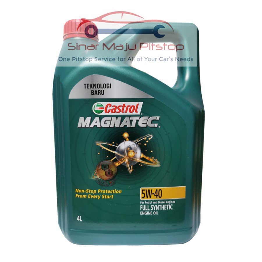 Jual Castrol Magnatec Full Synthetic SAE 5W-40 API SN 4 Liter Original ...