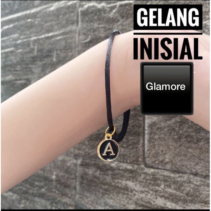 Jual (COD)GROSIR GELANG INISIAL HURUF DADU TALI SATIN DAN GELANG POLOS ...