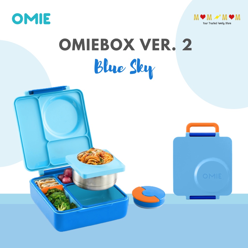 Jual OmieBox Ver. 2 Blue Sky Kotak Makan Lengkap dengan Thermos Omie