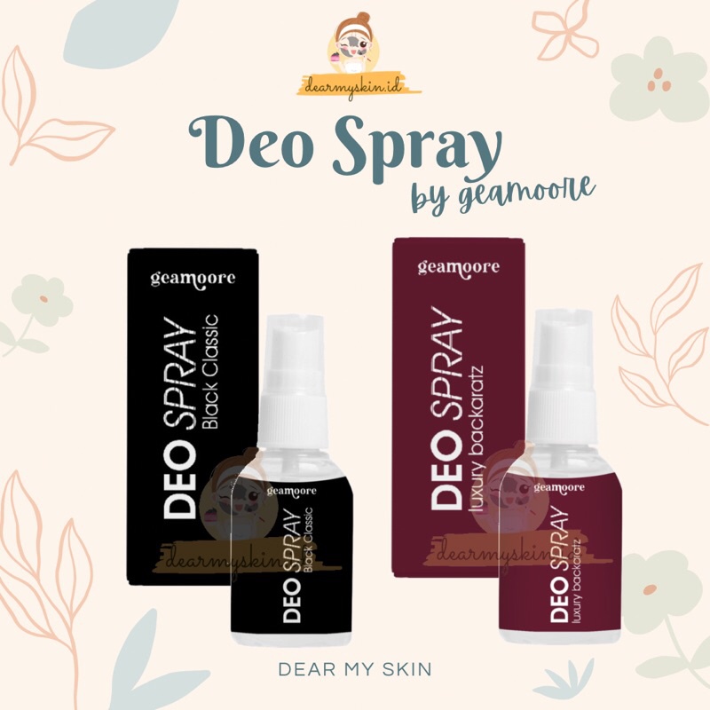 Jual [ READY ] DEO SPRAY GEAMOORE WITH TAWAS EXTRACT BPOM Deodoran