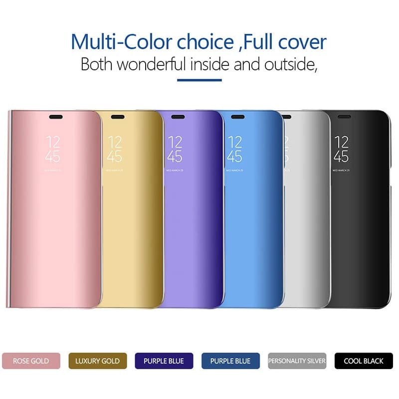 Jual FLIP COVER SAMSUNG NOTE 10 MIRROR CASE STANDING PHONE ORIGINAL ...