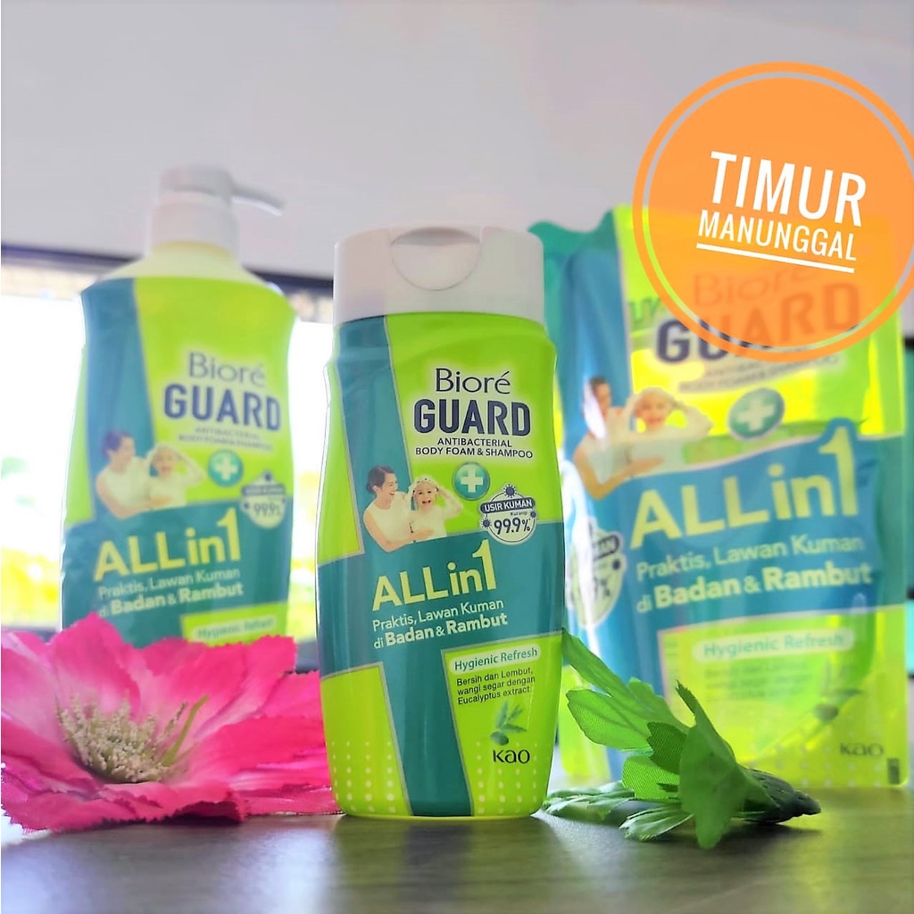 Jual Biore Guard All in 1 Shampo Sabun Mandi Cair Anti Bakteri Hygienic ...