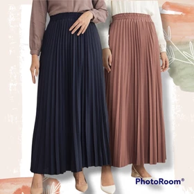 Rok Plisket Hyget Super Ready Semua Warna