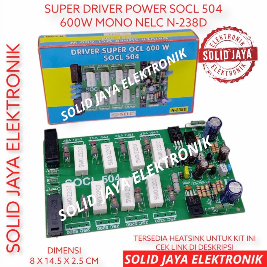 Jual KIT DRIVER SOCL 504 SUPER OCL 504 POWER AMPLIFIER SUPER OCL 600W